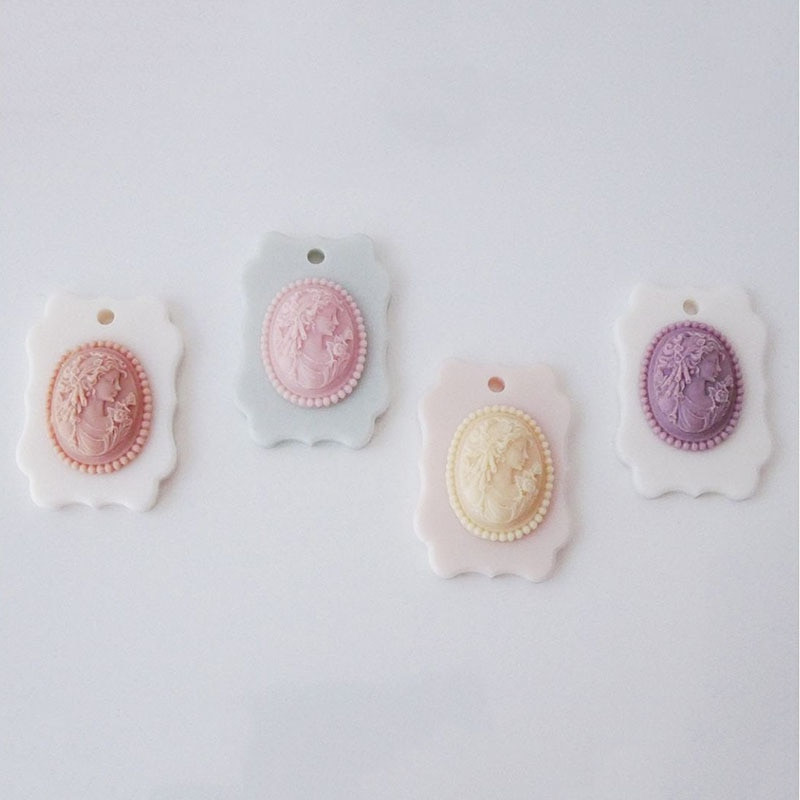 Modele pentru lumânări pentru aromaterapie Portret de doamnă Mucegai din silicon pentru ipsos Mucegai pentru lumânări lucrate manual