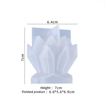 Iceberg Shape Silicone Candle Mold Crystal Cluster Resin DIY Wax Candle Mold DIY Κερί σόγιας Aromatherapy Γύψινο καλούπι σαπουνιού