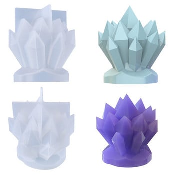 Iceberg Shape Silicone Candle Mold Crystal Cluster Resin DIY Wax Candle Mold DIY Κερί σόγιας Aromatherapy Γύψινο καλούπι σαπουνιού