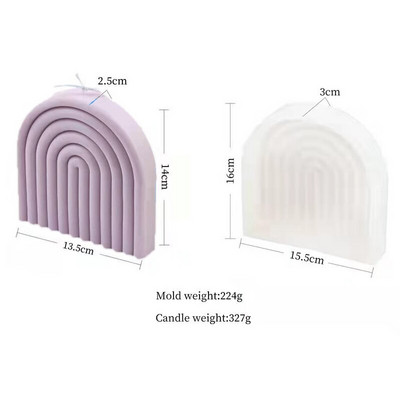 3D geometrinės linijos aromaterapijos silikoninės formos žvakėms žvakių formelės Žvakių formelės Rankų darbo žvakių gaminimo rinkinys formų dervos formos menas