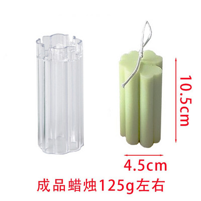 „Pasidaryk pats“ ilgo stulpelio juostelių žvakių formos Plastikinės stulpelių žvakių gamybos rinkinys Didelio cilindro briaunelės žvakių formavimo formelės Žvakių gamybos reikmenys