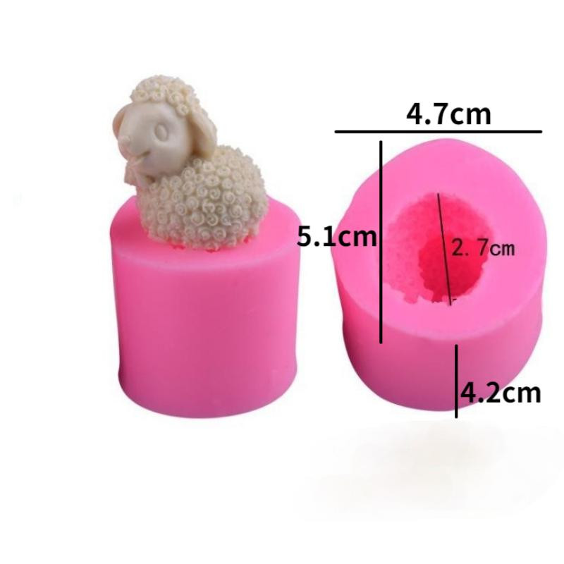 3D τρισδιάστατη φόρμα κεριού αρκουδάκι Κέικ φόρμα σοκολάτας Γύψινο καλούπι αρωματοθεραπείας DIY Καλούπι σιλικόνης για μικρά ζώα