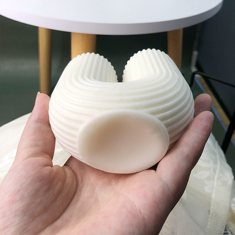 U-prugasti silikonski kalup za svijeće Aromaterapijski kalup od smole za sapun DIY kalup za ukrašavanje čokoladnih kolača prehrambenih proizvoda Ukrasi doma