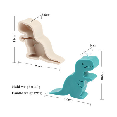 Νέο καλούπι κεριών σιλικόνης τρισδιάστατο γεωμετρικό αεροπλάνο Μικρό ζώο Καλούπι κεριού καμηλοπάρδαλη κουκουβάγια ελέφαντας δεινόσαυρος σε σχήμα κεριού καλούπι σιλικόνης