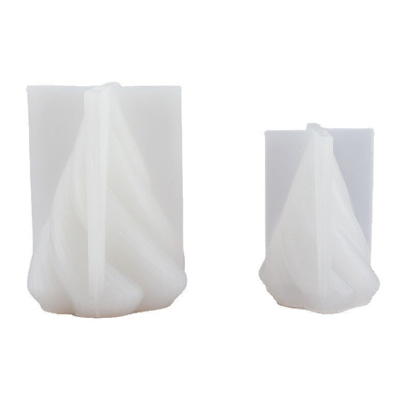 Νέο περιστροφικό κωνικό καλούπι κεριών Diy ακανόνιστο σπειροειδές μενταγιόν γύψινο μενταγιόν Κιτ κατασκευής δώρου για κεριά