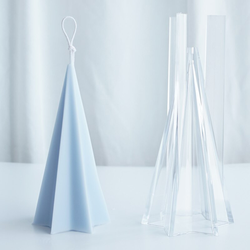 Κωνικό καλούπι κεριού Ακρυλικό κερί πενταγράμμου Κατασκευή καλουπιών κερί σαπουνιού καλούπι DIY Εξαγωνικό Αστέρι Κώνου Χειροποίητο Καλούπι Αρωματοθεραπείας