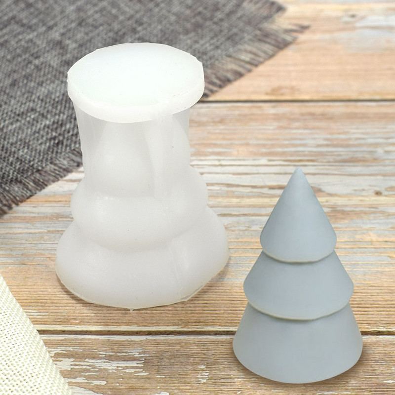 Χριστουγεννιάτικο δέντρο από σιλικόνη Αρωματικά καλούπια σιλικόνης για DIY σαπούνια αρωματοθεραπείας Καλούπι με κερί Χριστουγεννιάτικη διακόσμηση σπιτιού