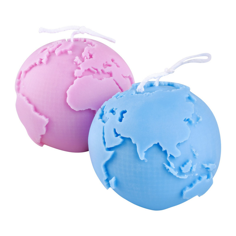 Καλούπι κεριών σιλικόνης Earth Moon Δημιουργικό και εύκολο ξεκαλούπωμα Σφαιρική Ρητίνη Πλανήτη Γύψινο σαπούνι Καλούπια για παγάκια Δώρα διακόσμησης σπιτιού