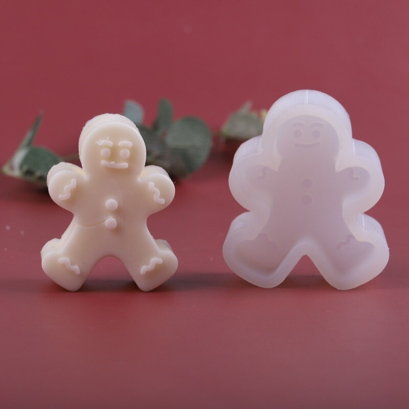 Τρισδιάστατο χριστουγεννιάτικο δέντρο DIY Κερί Αρωματοθεραπείας DIY Καλούπι σιλικόνης Gingerbread Man Soap Mold Χριστουγεννιάτικο καλούπι Κερί προμήθειες