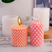 Mulli silikoonküünalde valmistamise vorm Geomeetrilise silindriga lõhnaküünalde valmistamise komplekt Käsitsi valmistatud meisterdatud käsitöötööriistad šokolaadikoogivorm