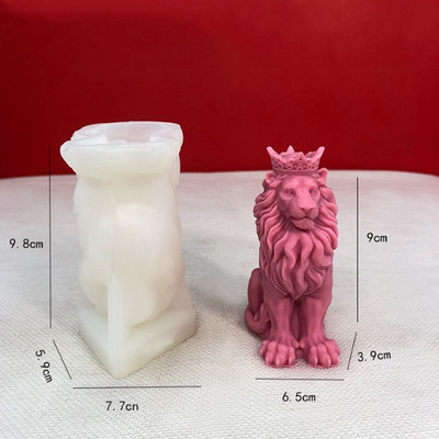 3D loomakujuline silikoonküünla vorm DIY Devil Skull Lion King Öökull krohv Epoksiidvaiguvormid Käsitsi valmistatud kingitus Kodu käsitöö Dekoor