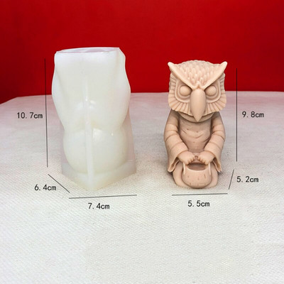 3D loomakujuline silikoonküünla vorm DIY Devil Skull Lion King Öökull krohv Epoksiidvaiguvormid Käsitsi valmistatud kingitus Kodu käsitöö Dekoor