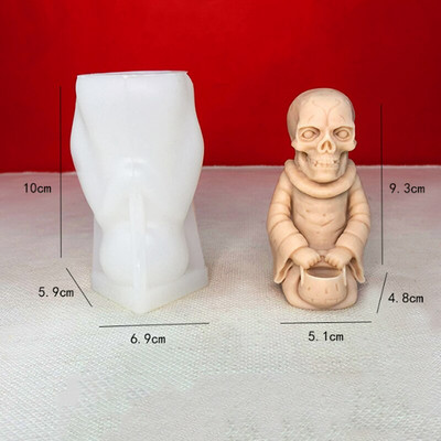 3D loomakujuline silikoonküünla vorm DIY Devil Skull Lion King Öökull krohv Epoksiidvaiguvormid Käsitsi valmistatud kingitus Kodu käsitöö Dekoor