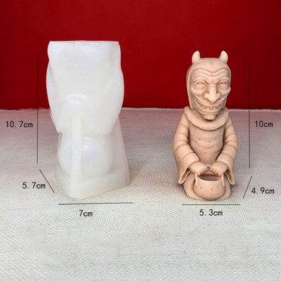 3D loomakujuline silikoonküünla vorm DIY Devil Skull Lion King Öökull krohv Epoksiidvaiguvormid Käsitsi valmistatud kingitus Kodu käsitöö Dekoor