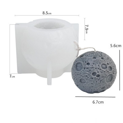 Molde pentru lumânări din silicon cu dungi în formă de U cu nervuri estetice Mucegai pentru lumânări pentru decorarea interioară, ornament de ipsos