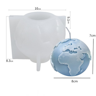 Molde pentru lumânări din silicon cu dungi în formă de U cu nervuri estetice Mucegai pentru lumânări pentru decorarea interioară, ornament de ipsos