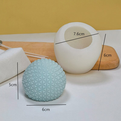 Molde pentru lumânări din silicon cu dungi în formă de U cu nervuri estetice Mucegai pentru lumânări pentru decorarea interioară, ornament de ipsos