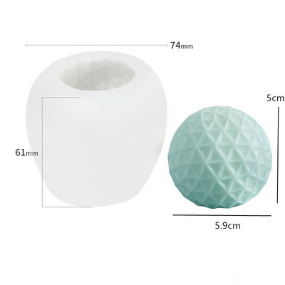 Molde pentru lumânări din silicon cu dungi în formă de U cu nervuri estetice Mucegai pentru lumânări pentru decorarea interioară, ornament de ipsos