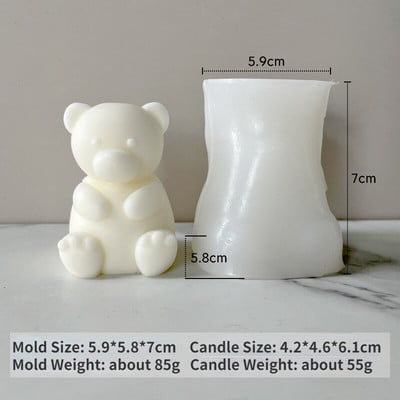 Karuküünla silikoonvorm DIY lõhnav aroomiteraapia küünlavaha valmistamine kipsist seebi epoksüvaigust vorm ise loomakoogi küpsetusvorm