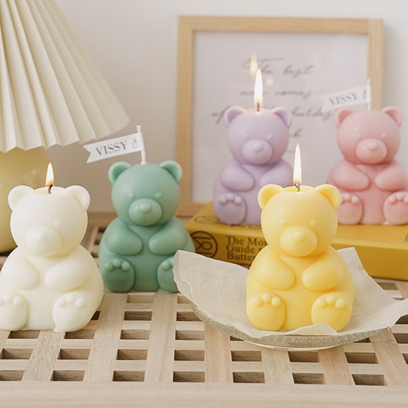 Karuküünla silikoonvorm DIY lõhnav aroomiteraapia küünlavaha valmistamine kipsist seebi epoksüvaigust vorm ise loomakoogi küpsetusvorm