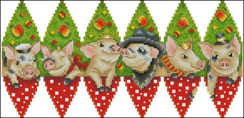 Kit Cross Stitch Κέντημα Homfun Craft Bears Cross Stich Painting Joy Sunday Christmas Decorations For Home Homefun ZZ519