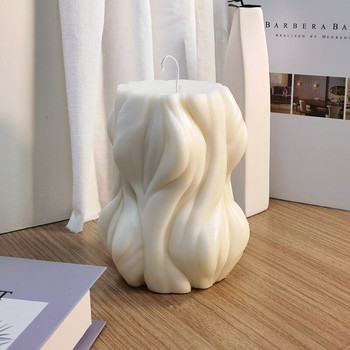 Καλούπι σιλικόνης με αρωματικό κερί Big Wave Χειροποίητο DIY Αρωματικό Κερί Γύψινο Στολίδι Διαχύτης Άρωμα Πέτρα Καλούπι Σιλικόνης