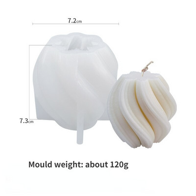 Καλούπι σιλικόνης με αρωματικό κερί Big Wave Χειροποίητο DIY Αρωματικό Κερί Γύψινο Στολίδι Διαχύτης Άρωμα Πέτρα Καλούπι Σιλικόνης