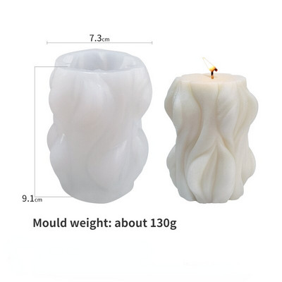 Καλούπι σιλικόνης με αρωματικό κερί Big Wave Χειροποίητο DIY Αρωματικό Κερί Γύψινο Στολίδι Διαχύτης Άρωμα Πέτρα Καλούπι Σιλικόνης