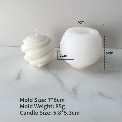 Καλούπι σιλικόνης με αρωματικό κερί Big Wave Χειροποίητο DIY Αρωματικό Κερί Γύψινο Στολίδι Διαχύτης Άρωμα Πέτρα Καλούπι Σιλικόνης