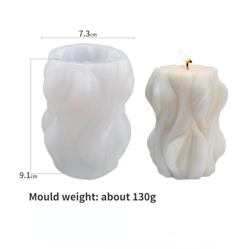 Καλούπι σιλικόνης με αρωματικό κερί Big Wave Χειροποίητο DIY Αρωματικό Κερί Γύψινο Στολίδι Διαχύτης Άρωμα Πέτρα Καλούπι Σιλικόνης
