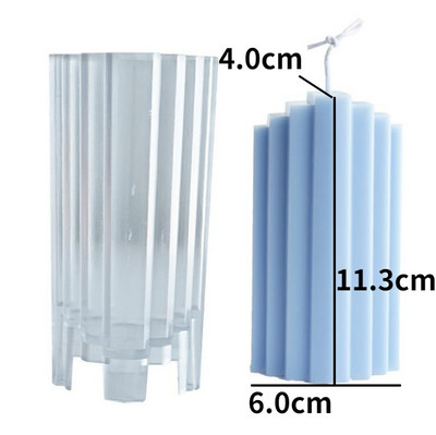 DIY käsitsi valmistatud küünla plastikust valuvormi trapetsikujulised ehitusplokid küünla plastikust vormi küünalde valmistamise komplekt küünalde valmistamise tarvikud