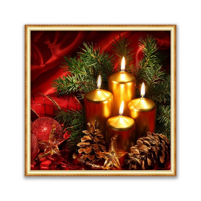 2020 DIY Χριστουγεννιάτικο Κέντημα με Σταυροβελονιά Χριστουγέννων 11CT Kit Craft Σετ κεντήματα από βαμβακερή κλωστή τυπωμένη διακόσμηση σπιτιού Νέο σχέδιο