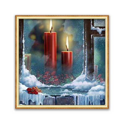 2020 DIY Χριστουγεννιάτικο Κέντημα με Σταυροβελονιά Χριστουγέννων 11CT Kit Craft Σετ κεντήματα από βαμβακερή κλωστή τυπωμένη διακόσμηση σπιτιού Νέο σχέδιο