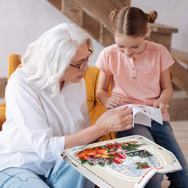 2020 DIY Χριστουγεννιάτικο Κέντημα με Σταυροβελονιά Χριστουγέννων 11CT Kit Craft Σετ κεντήματα από βαμβακερή κλωστή τυπωμένη διακόσμηση σπιτιού Νέο σχέδιο