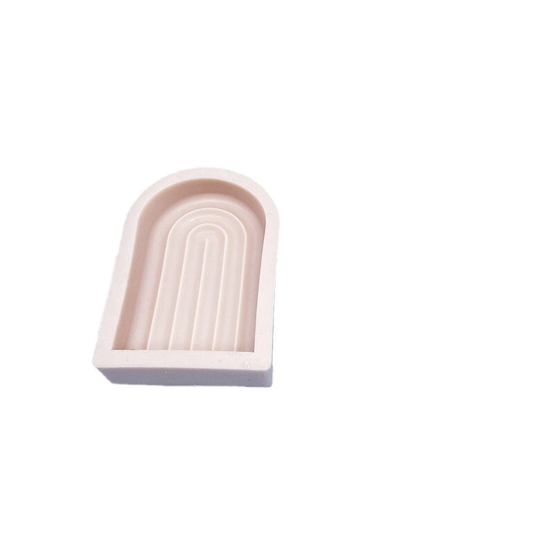 Small N-line Arch Mold Mould Geometry Rainbow Bridge Aromatherapy Process Gypsum Form Mould Silicone for Candles Handmade καλούπια