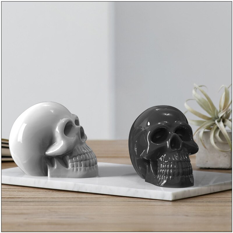 Μεγάλο κρανίο Κερί Καλούπι σιλικόνης Απόκριες Στολίδι Καλούπια σιλικόνης Εποξειδικό Σαπούνι Γύψινο καλούπι 3D Craft Casting Καλούπι Διακόσμηση σπιτιού