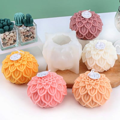 Καλούπι σιλικόνης Nasturtium Candle Mould DIY Lotus Petals Flowers Εργαλείο κατασκευής κεριών Σαπούνι Ρητίνης Καλούπι Δώρα Αγίου Βαλεντίνου Χειροτεχνία Διακόσμηση σπιτιού