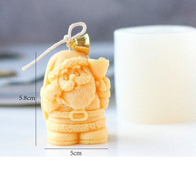 Jõuluvana küünla silikoonvorm Jõuluvorm DIY käsitsitöö küünlavormi vaiguvormid seebivorm küünla vahast küünla valmistamise vormid