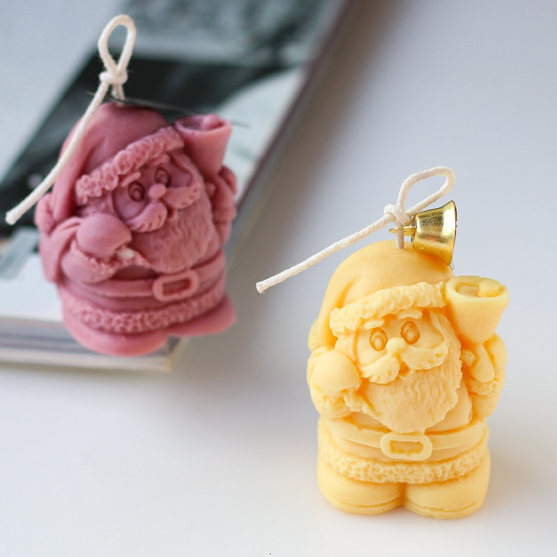 Jõuluvana küünla silikoonvorm Jõuluvorm DIY käsitsitöö küünlavormi vaiguvormid seebivorm küünla vahast küünla valmistamise vormid