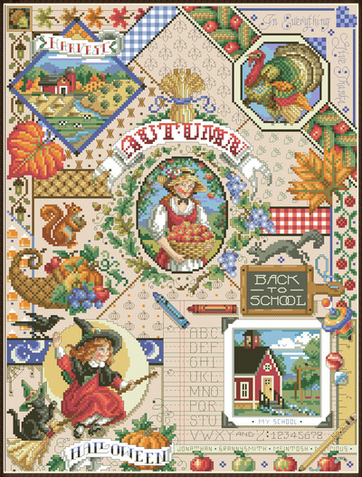 neli hooaega loendatud 16CT 14CT 18CT DIY ristpistekomplektid Hiina ristpistekomplektid Tikand Näputöö