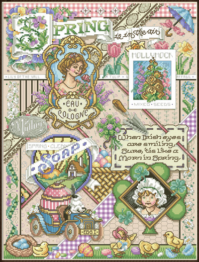 neli hooaega loendatud 16CT 14CT 18CT DIY ristpistekomplektid Hiina ristpistekomplektid Tikand Näputöö