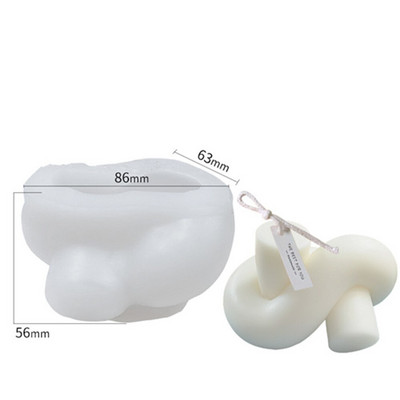 Καλούπι κεριών χειροποίητο δομικό στοιχείο σιλικόνης Diy σκάλα σε σχήμα S 3D γεωμετρικό δοχείο σαπουνιού αρωματοθεραπεία γύψος σιλικόνη