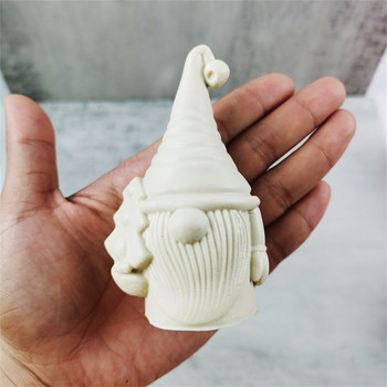 3D Crystal Epoxy Mold Cute Santa Claus Snowman Κερί Καλούπια σιλικόνης Σαπούνι Χριστουγεννιάτικο Δέντρο Κερί Σετ κατασκευής Δώρα διακόσμησης σπιτιού