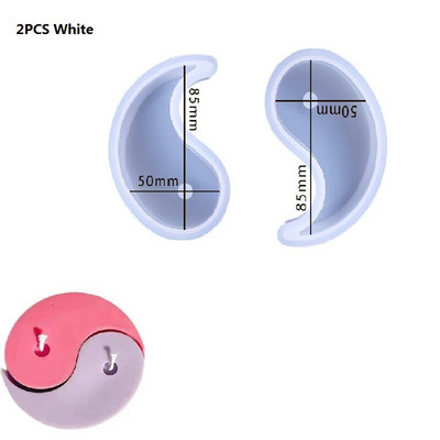 Tai Chi Yin Yang küünlavorm, DIY silikoonvorm vahaseebi valmistamiseks vahavormi valmistamiseks