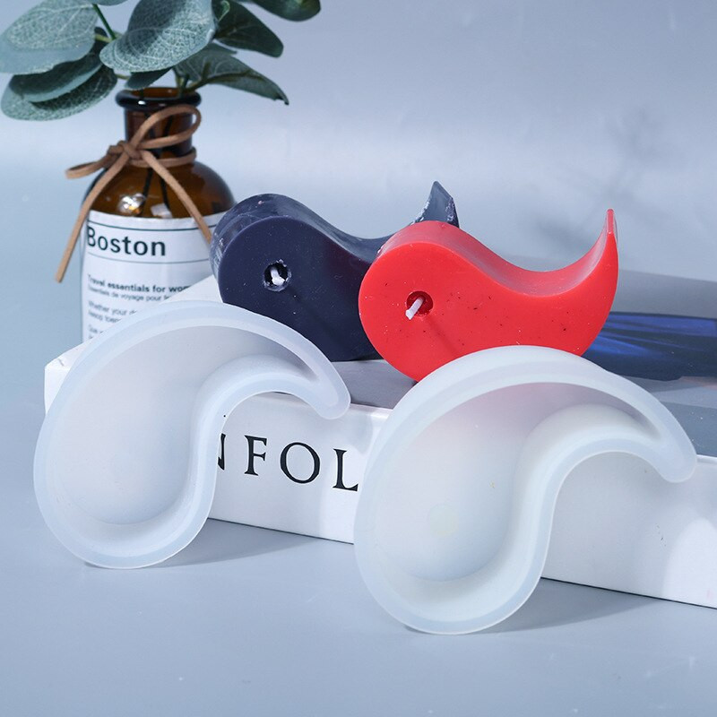 Tai Chi Yin Yang küünlavorm, DIY silikoonvorm vahaseebi valmistamiseks vahavormi valmistamiseks