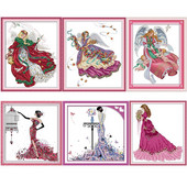 Joy Sunday Stamped Cross Stitch Kit The Flying Pigeon Angel Patterns 14CT 11CT Print Counted Handmade Ebroidery Needlework Set