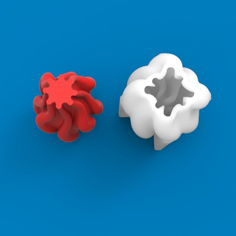 Ebakorrapärase kujuga kolonniga silikoonküünlavorm Käsitsi valmistatud seebist kipsist loominguline kaunistus vaigu aroomiküünalde jaoks vormivormide valmistamine