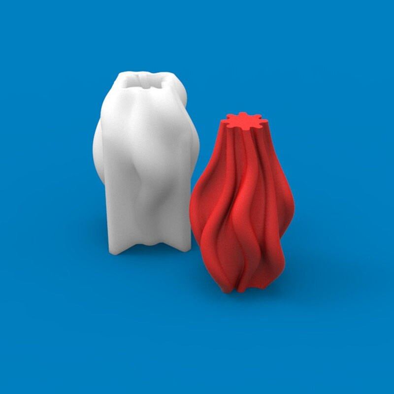 Ebakorrapärase kujuga kolonniga silikoonküünlavorm Käsitsi valmistatud seebist kipsist loominguline kaunistus vaigu aroomiküünalde jaoks vormivormide valmistamine