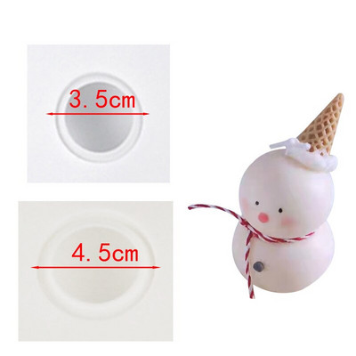 Kalėdinė silikoninė forma žvakei, didelei 3D Kalėdų eglutei, sniego seniui, liejančiam rankų darbo formų formeles „pasidaryk pats“ amatų reikmenims