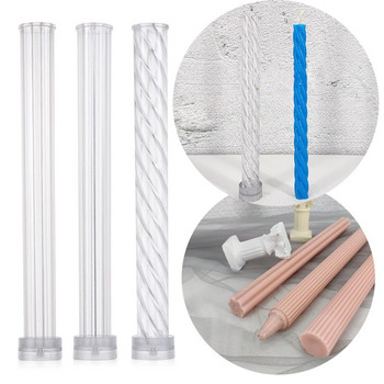 Καλούπι κεριών για κατασκευή κεριών Long Rod Acrylic Candle Mold Hard Plastic Thin Rod Mold Καλούπι κεριών DIY Craft Making Clay Tools
